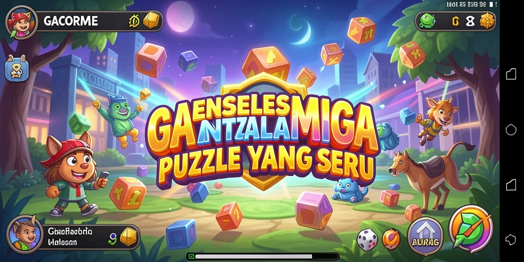 Tampilan gameplay GACORMEGA yang menantang dan penuh warna.
