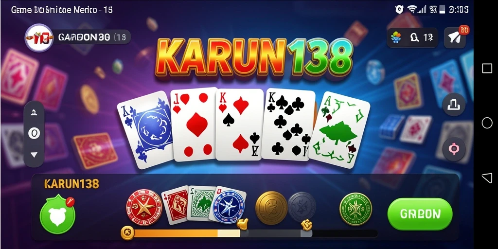 Tangkapan layar gameplay menarik dari game Domino KARUN138.
