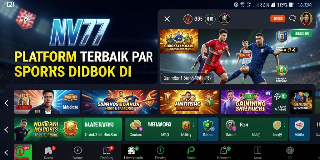Tampilan gameplay NV77 yang menarik saat bertaruh pada olahraga.