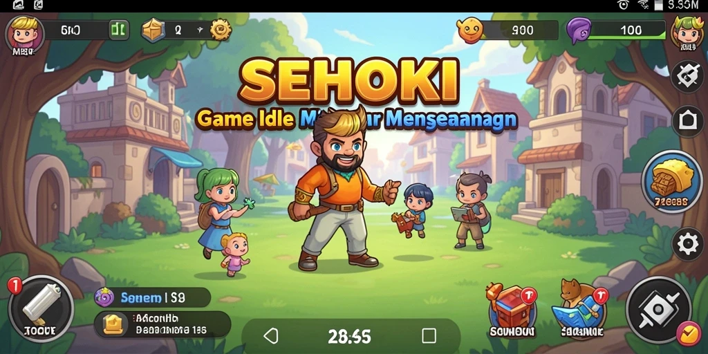 Tampilan gameplay SEHOKI yang menggembirakan dan menawan.