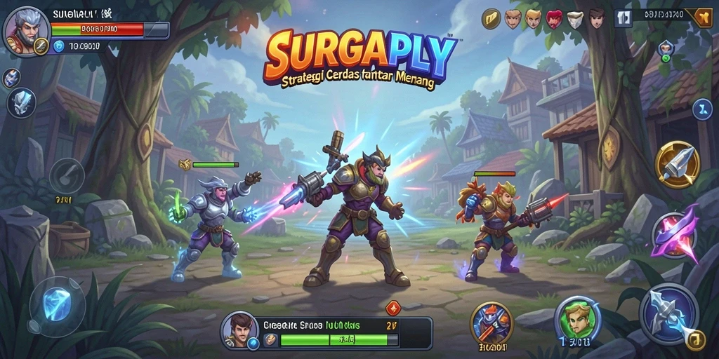 Tampilan gameplay SURGAPLY yang strategis dan mendebarkan.