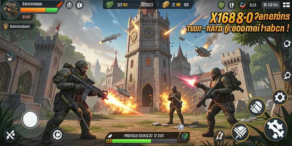 Gameplay menara pertahanan yang seru dan penuh tantangan.